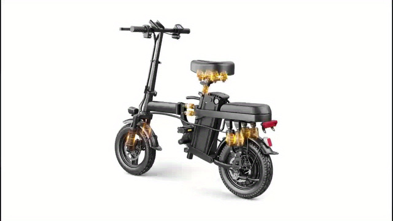 Foldable E-Bike 20MPH Foldable Adult Electric Bike | 20MPH Commuter E-Bike with Removable Battery