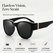 🔥 50% OFF · Large Sunglasses to Wear Over Glasses for Women ✨