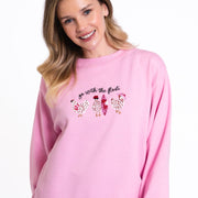 Go With the Float Embroidered Crewneck Sweatshirt