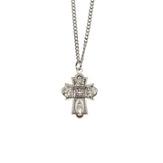 Four-Way Medal on 18" Chain - Silver or Gold