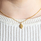Petite Miraculous Medal Necklace – Gold or Sterling Silver