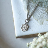 Petite Scalloped Miraculous Medal Necklace – 4 Styles