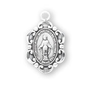 Petite Scalloped Miraculous Medal Necklace – 4 Styles