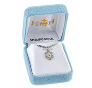 Petite Scalloped Miraculous Medal Necklace – 4 Styles