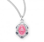 Petite Scalloped Miraculous Medal Necklace – 4 Styles