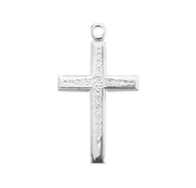 Vine Cross Necklace – Gold or Sterling Silver