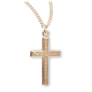 Vine Cross Necklace – Gold or Sterling Silver