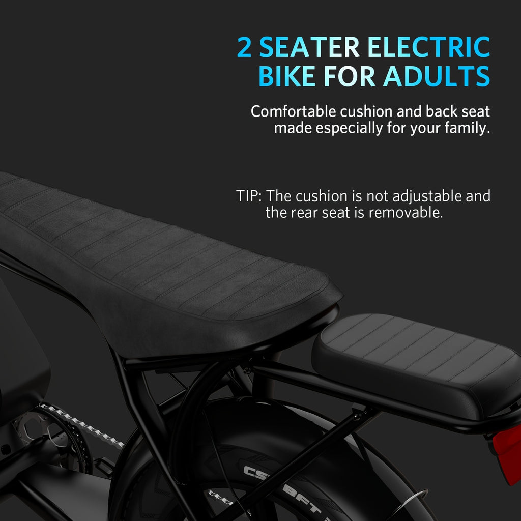 OUXI Electric Bike, V8 Electric Mountain Bike With 500W Motor 48V 15Ah Removable Larger Battery 19mph 20\