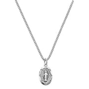 Children's Petite Oval Miraculous Medal - 13" Chain - Silver or Gold