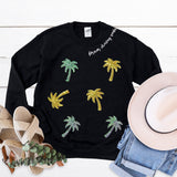 Embellished Forever Chasing Sunsets Crewneck Sweatshirt