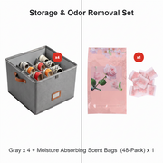 ⏰🔥LIMITED TIME 49% OFF! 👟 Fabric Shoe Organizer Storage Box – Foldable, Large Capacity, Dustproof & Breathable for Closet & Bedroom 🧺✨