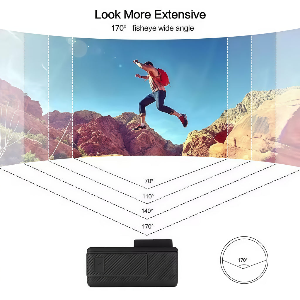 4K Action Camera Ultra HD 4K 60FPS Dynamic Camera, 20MP EIS Action Camera | Dual Screen Wi-Fi Touch Screen 170° Wide Angle Vlog Camera with Remote Control 4x Zoom and 32G Memory Card