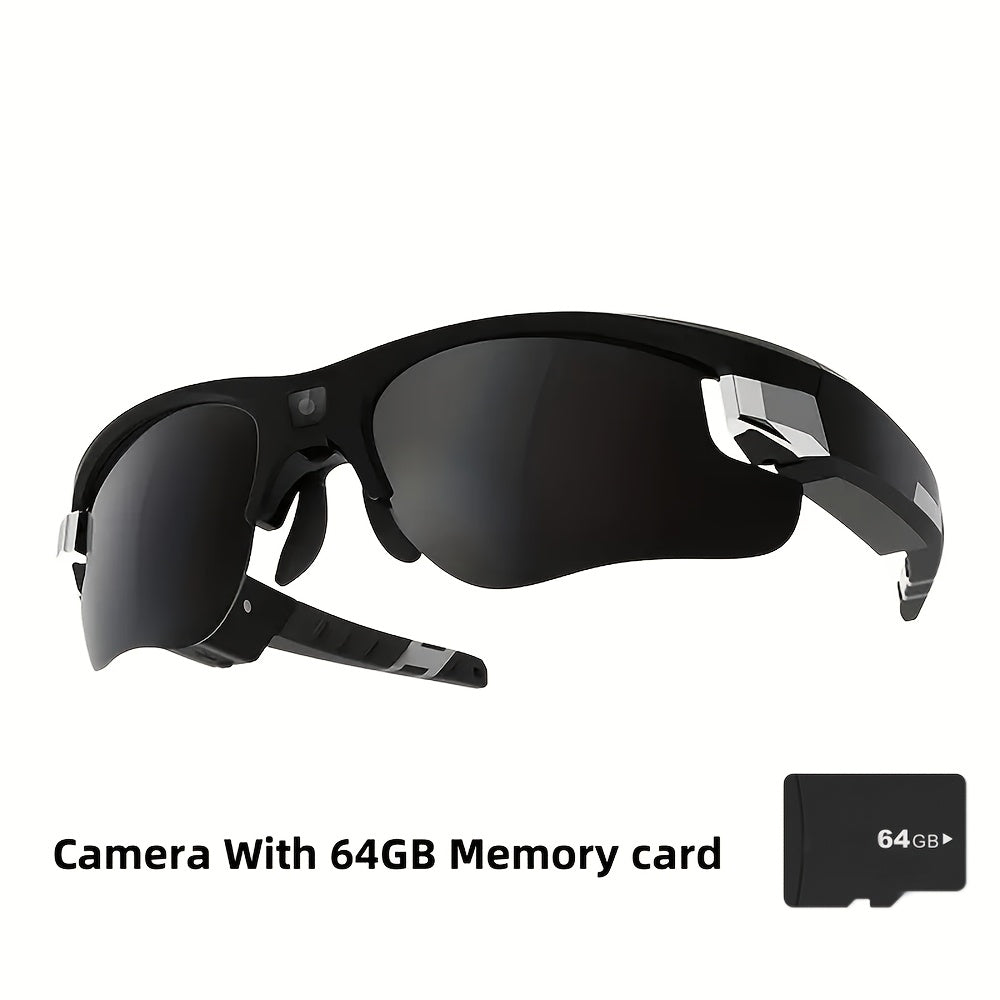 Outdoor Cycling Video Glasses Mountaineering Hiking Portable Video Recorder With 64G Memory Card And 2-hour Battery Life