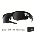 Outdoor Cycling Video Glasses Mountaineering Hiking Portable Video Recorder With 64G Memory Card And 2-hour Battery Life