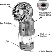 🔥🎁Hot Sale 50% OFF💡Portable LED Camping Lantern With Fan