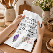 True Friendship Isn't About Being Inseparable With Custom State Art Flowers - Personalized Kitchen Towel - BST715_TOWL