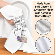 True Friendship Isn't About Being Inseparable With Custom State Art Flowers - Personalized Kitchen Towel - BST715_TOWL