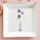 Let Your Love Bloom Forever - Personalized Custom Jewelry Dish - CPL020_SCRD