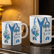 Celebrate Your Favorite Doctor With This Custom White Coat Design - Personalized Custom Coffee Mug - DOC067_MG