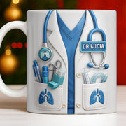 Celebrate Your Favorite Doctor With This Custom White Coat Design - Personalized Custom Coffee Mug - DOC067_MG