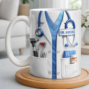 Customize With Your Favorite Doctor's Name And Tools - Personalized Custom Coffee Mug - DOC078_MG
