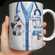 Customize With Your Favorite Doctor's Name And Tools - Personalized Custom Coffee Mug - DOC078_MG