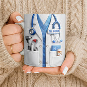Customize With Your Favorite Doctor's Name And Tools - Personalized Custom Coffee Mug - DOC078_MG