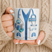 Doctor Nutritional Facts Dedicated Healthcare Hero - Personalized Custom Coffee Mug - DOC092_MG