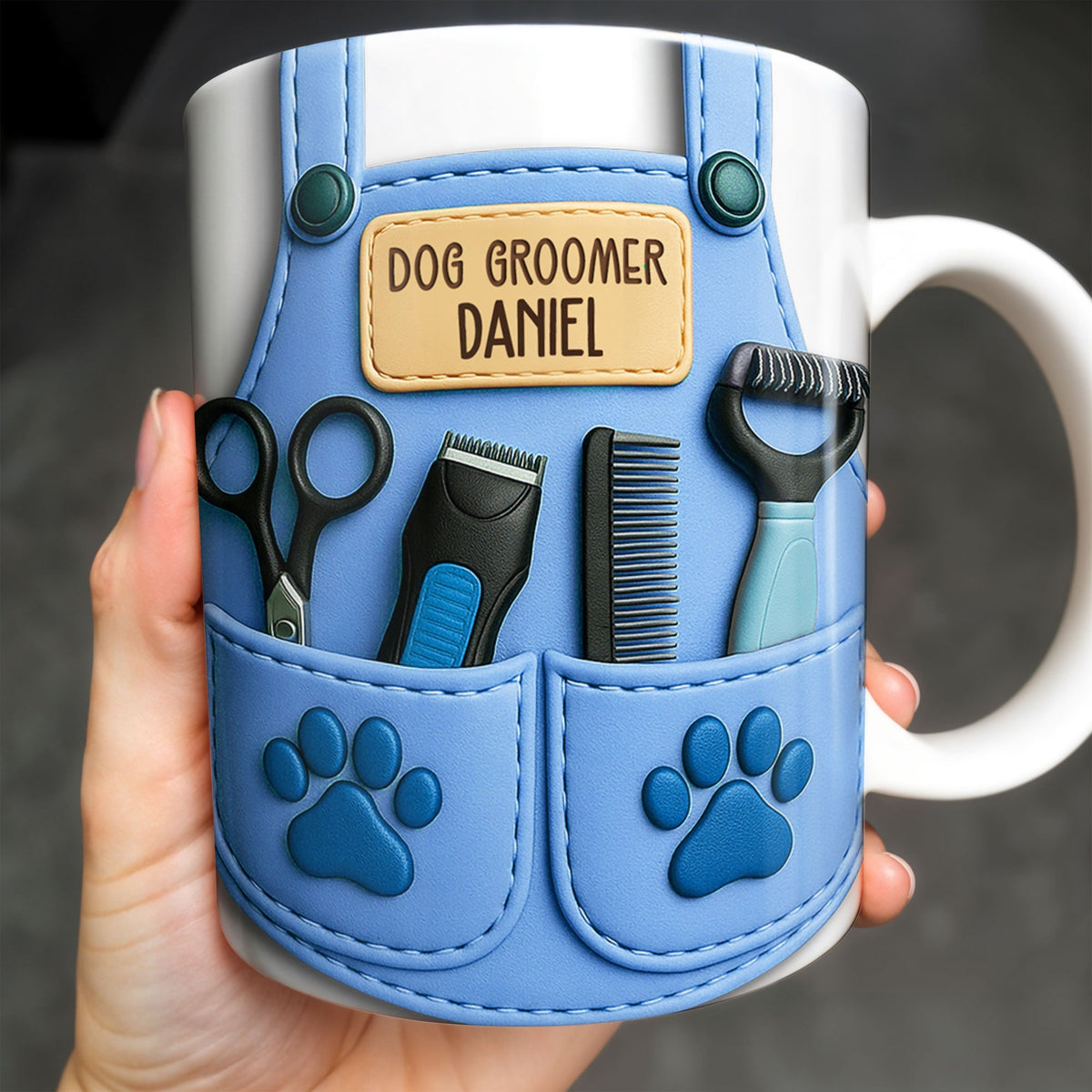 Dog Groomer Professionally Personalized Mug - Personalized Custom Coffee Mug - DOG064_MG