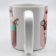 HAIRSTYLIST, Scissors, Hair Spray, Comb - Personalized Custom Coffee Mug - FAM321_MG