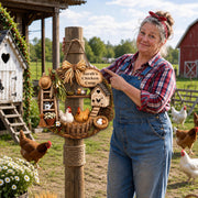 My Chicken Coop With Chickens And Farm Elements Wood Sign - Personalized Custom Shaped Wood Sign - FARM147_WSIGN