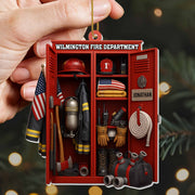 Honor & Courage, Celebrate Our Firefighter Heroes - Personalized Custom Acrylic Ornament, Christmas Gift - FIF016_ACO