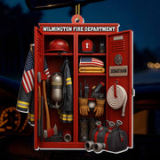 Honor & Courage, Celebrate Our Firefighter Heroes - Personalized Custom Acrylic Ornament, Christmas Gift - FIF016_ACO