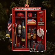 Honor & Courage, Celebrate Our Firefighter Heroes - Personalized Custom Acrylic Ornament, Christmas Gift - FIF016_ACO
