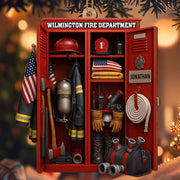 Custom Dedication For Dedicated Firefighter - Personalized Custom Wood Ornament, Custom Shaped - FIF016_WDO