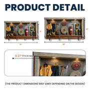 Celebrate Your Personal Hero, Firefighter Gear, Badge, and Extinguisher - Personalized Key Holder - FIF049_KHO