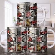 Fire Rescue Themed Personalized Coffee Mug - Personalized Custom Coffee Mug - FIF050_MG