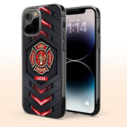 Courage Honor Fire Rescue Emblem - Personalized Clear Phone Case - FIF057_PHC