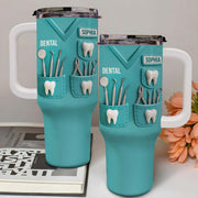 Celebrate Your Passion For Dentistry With Essential Tools - Personalized 40oz Tumbler With Straw - GRAD307_TBS