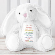 I Am Kind, I Am Smart, I Am Brave, Stuffed Bunny - Personalized Stuffed Bunny - GRK017_BUN