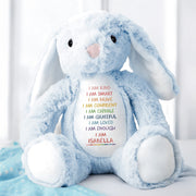 I Am Kind, I Am Smart, I Am Brave, Stuffed Bunny - Personalized Stuffed Bunny - GRK017_BUN