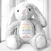 I Am Kind, I Am Smart, I Am Brave, Stuffed Bunny - Personalized Stuffed Bunny - GRK017_BUN