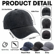 My Favorite People Call Me Papa Cap - Personalized Custom Washed Denim Cap - GRP044_WDCAP