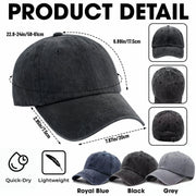 Officially Retired Not My Problem Anymore Cap - Personalized Custom Washed Denim Cap - GRP046_WDCAP