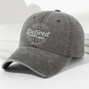 Officially Retired Not My Problem Anymore Cap - Personalized Custom Washed Denim Cap - GRP046_WDCAP