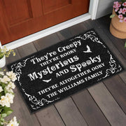 Creepy Kooky Mysterious Spooky Halloween Doormat - Personalized Custom Doormat - HALW026_DRM