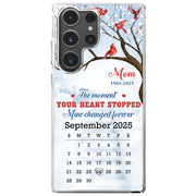 The Moment Your Heart Stopped, Memorial Cardinal Design - Personalized Clear Phone Case - HME341_PHC