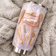 Hair Stylist Life Is Beautiful With Hair Dryer And Tools - Personalized Custom Stainless Steel Tumbler 20oz 30oz - HOB119_TB