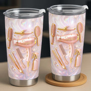 Hair Stylist Life Is Beautiful With Hair Dryer And Tools - Personalized Custom Stainless Steel Tumbler 20oz 30oz - HOB119_TB
