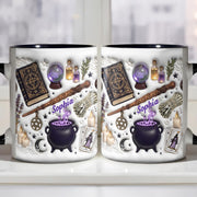 Embrace Your Inner Magic Cauldron And Witchy Essentials - Personalized Custom Accent Mug - HOB141_AMUG